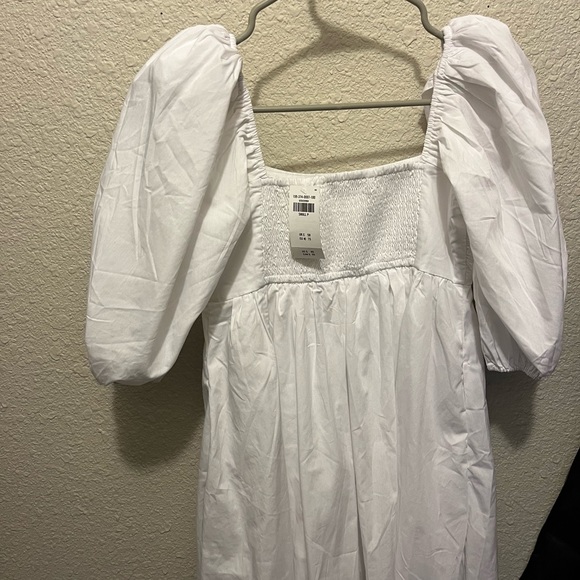Abercrombie & Fitch Emerson Poplin Puff Mini Dress - Picture 2 of 4